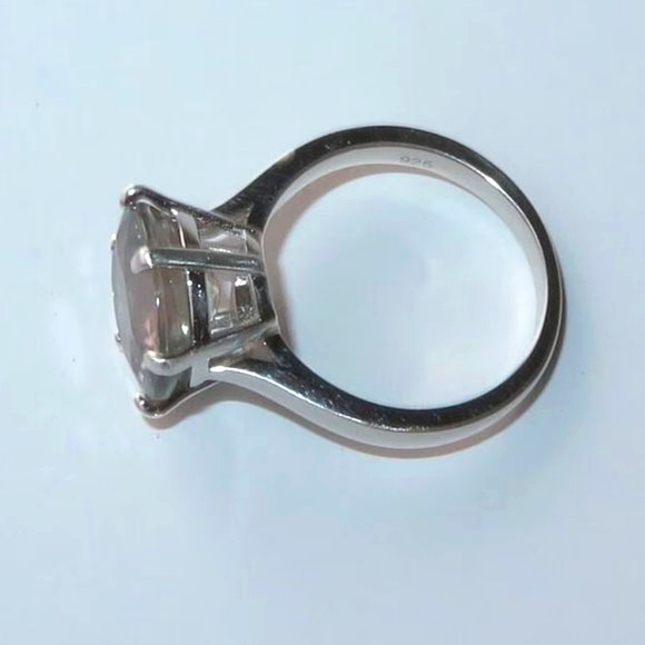 Large Natural Pink Mauve Grey Blue Color Change Sapphire In Sterling Silver Ring - Picture 6 of 9